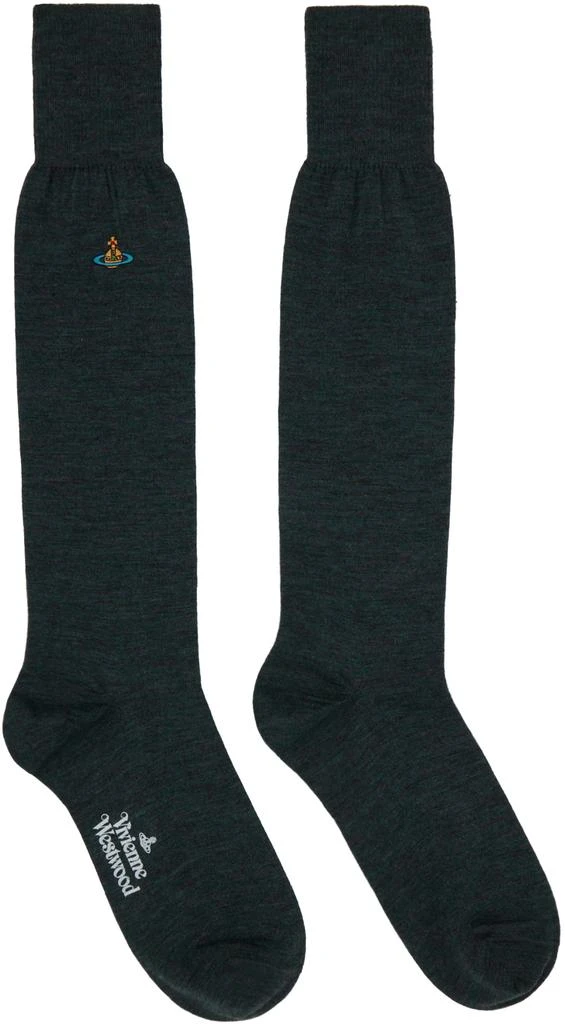 商品Vivienne Westwood|Gray Uni Sock,价格¥314,第1张图片