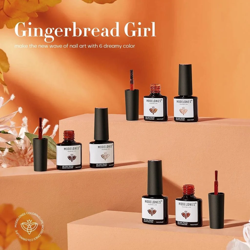 6 Shades Gel Nail Polish Set Collection 商品