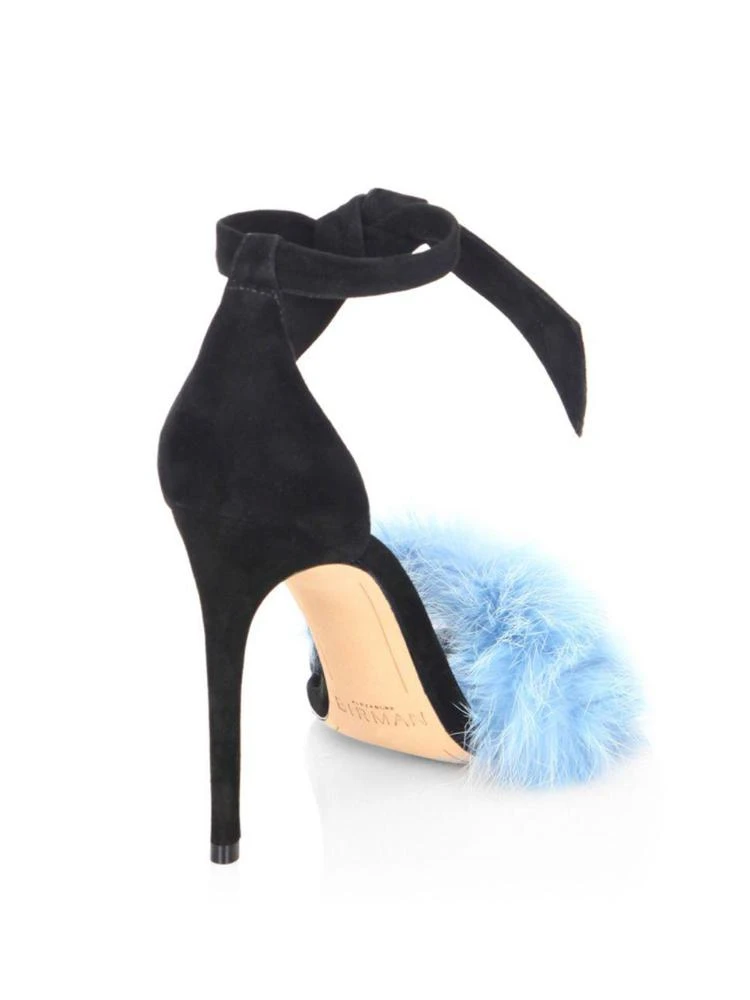 商品Alexandre Birman|Clarita 100 Rabbit Fur & Suede Ankle-Strap Sandals,价格¥2085,第2张图片详细描述