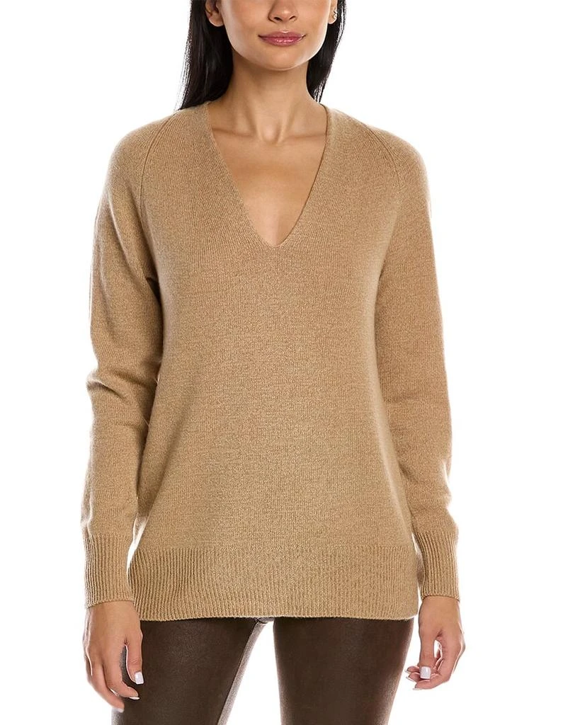 商品Vince|Vince Marled V-Neck Wool & Cashmere-Blend Top,价格¥1032,第1张图片