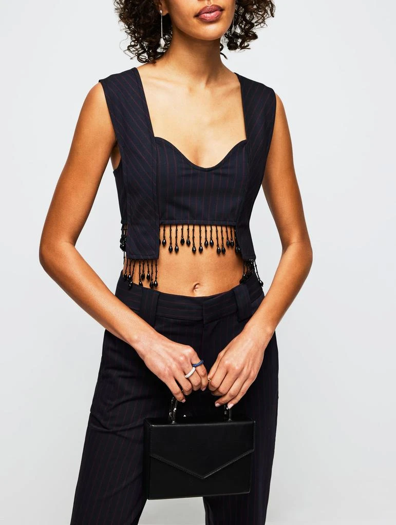 商品Ganni|Stretch Stripe Crop Top,价格¥756,第3张图片详细描述