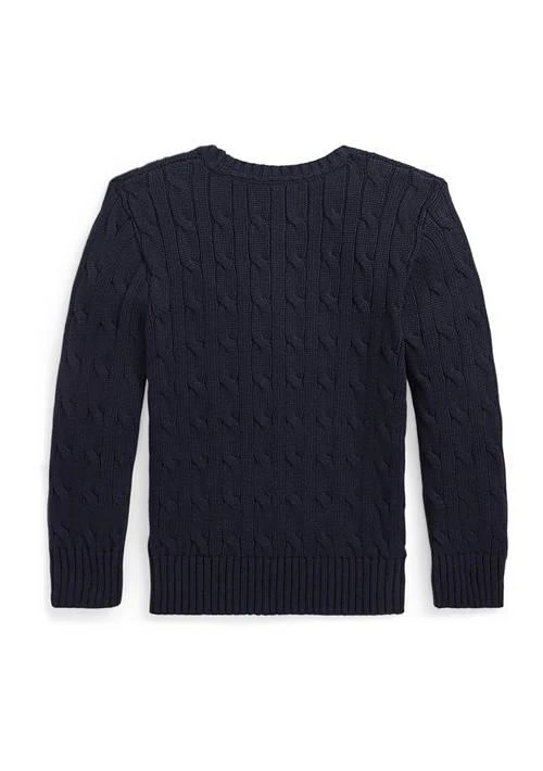 商品Ralph Lauren|Lauren Childrenswear Boys 2 7 Cable Knit Cotton Sweater,价格¥342,第2张图片详细描述