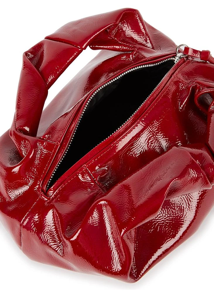 商品Dries Van Noten|Dark red patent leather top handle bag,价格¥5978,第4张图片详细描述