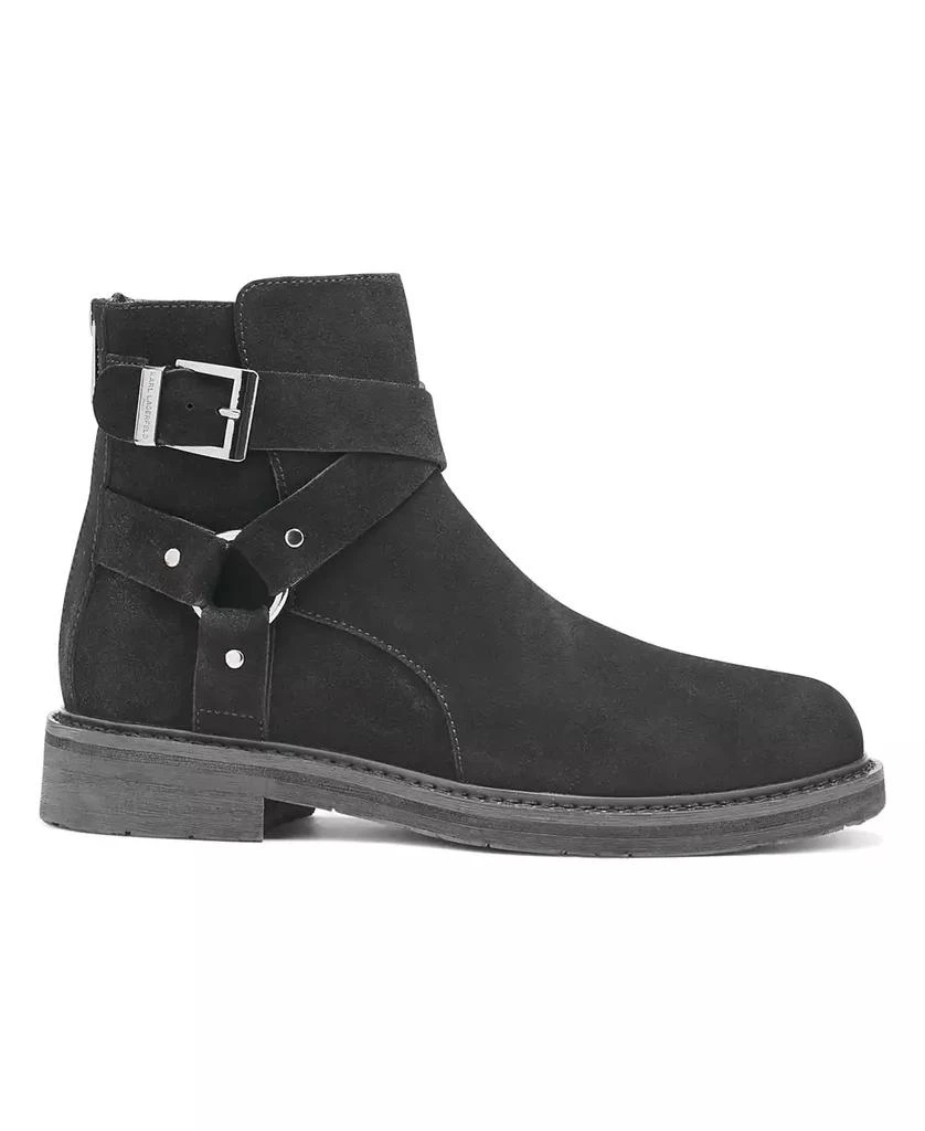 商品Karl Lagerfeld Paris|Karl Lagerfeld Men's Suede Harness Tire Tread Sole Boot,价格¥1402,第2张图片详细描述