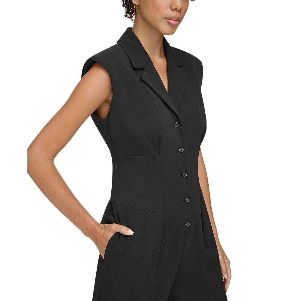 商品Calvin Klein|Women's Button-Front Jumpsuit,价格¥879,第3张图片详细描述