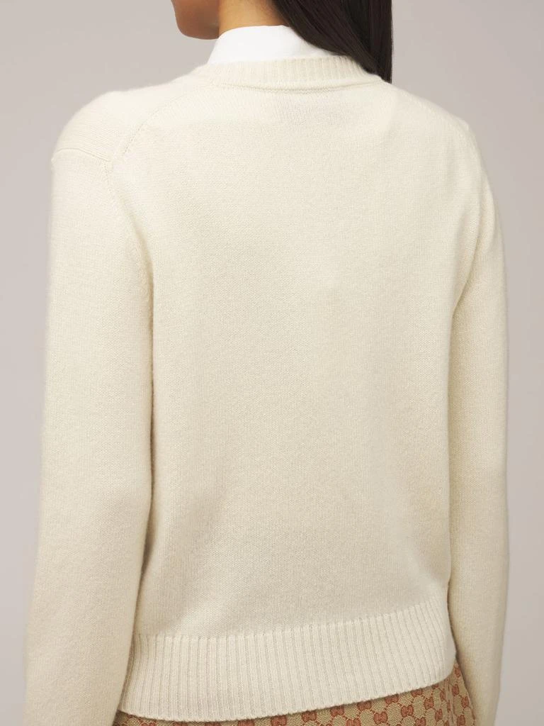 商品Gucci|Cashmere Knit Cardigan W/ Horsebit,价格¥17593,第2张图片详细描述