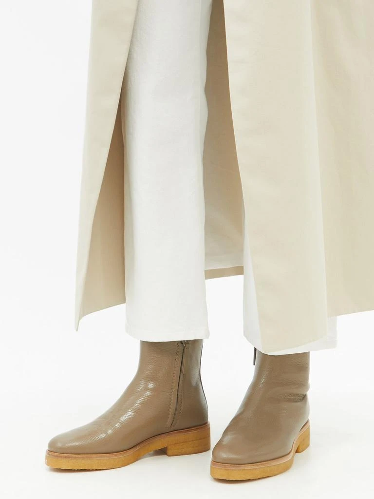 商品The Row|Boris leather ankle boots,价格¥3754,第3张图片详细描述