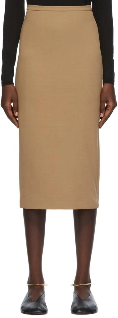 商品Max Mara|Tan Sabato Skirt,价格¥2409,第1张图片