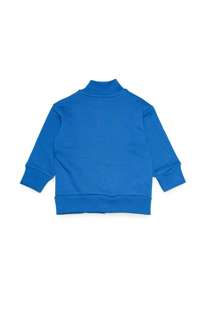 商品Diesel|Sancyb Sweat-shirt  Blue Cotton Sweatshirt With Zip And D Logo,价格¥546,第1张图片