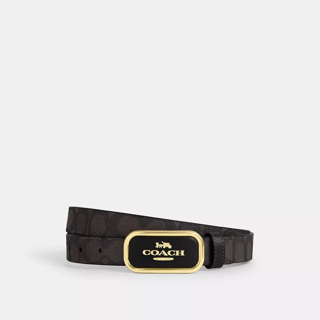 商品Coach|Signature Buckle Cut To Size Reversible Morgan Belt, 25 Mm,价格¥405,第1张图片