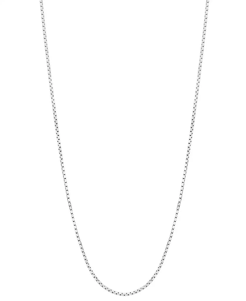 商品Macy's|16" Mirror Box Chain (5/8mm) in 14K White Gold,价格¥1344,第1张图片