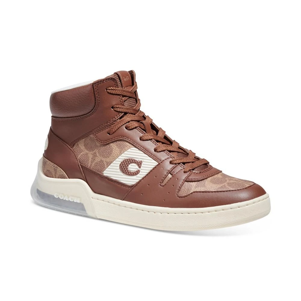 商品Coach|Men's CitySole Signature High Top Sneaker,价格¥843,第1张图片