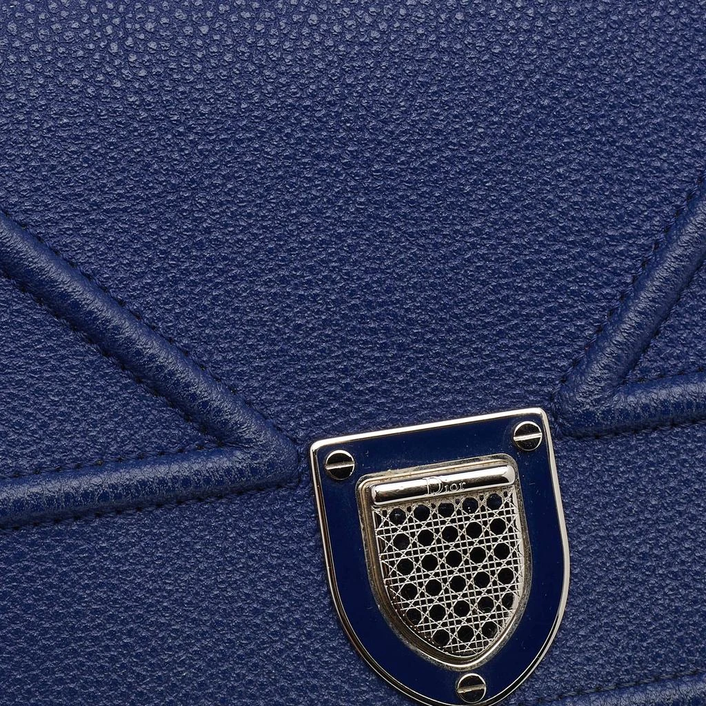 商品[二手商品] Dior|Dior Blue Leather Diorama Wallet On Chain,价格¥5816,第5张图片详细描述