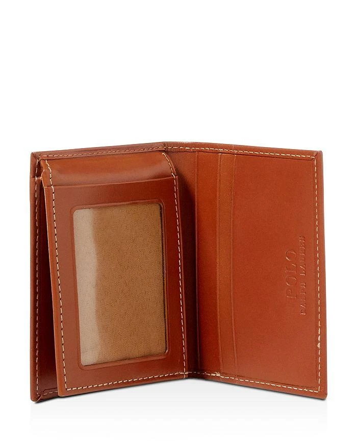 商品Ralph Lauren|Burnished Leather Window Billfold Wallet,价格¥630,第4张图片详细描述