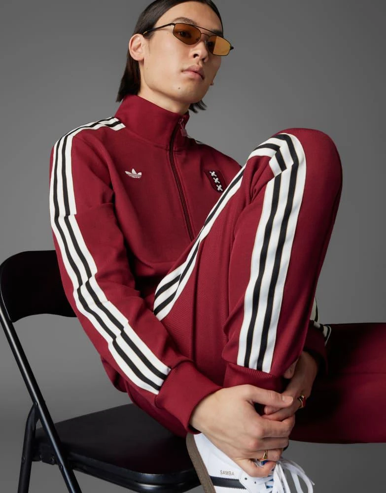 商品Adidas|adidas Originals Ajax amsterdam anniversary track top in team coll burgundy 2,价格¥985,第2张图片详细描述
