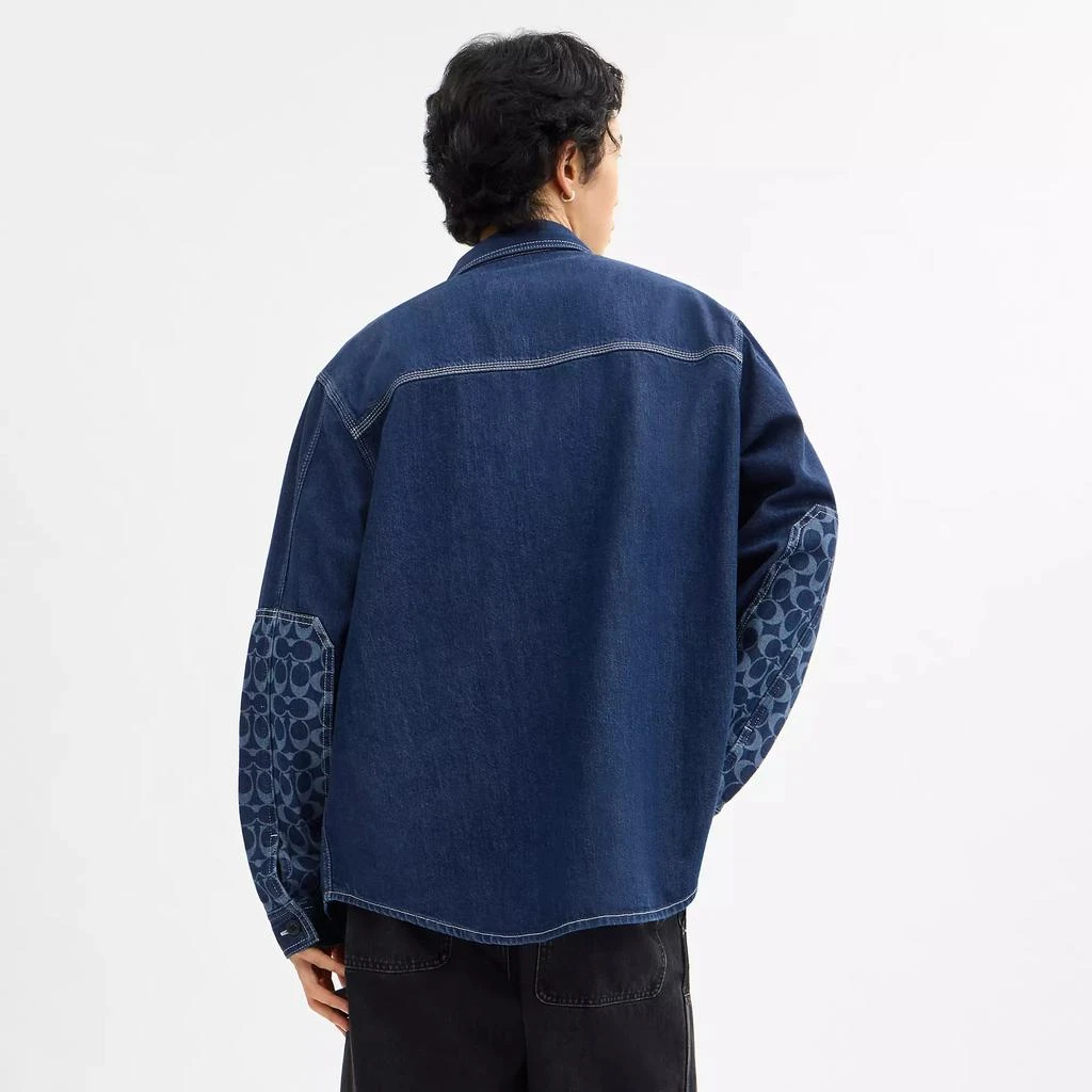 商品Coach|Denim Overshirt,价格¥1380,第4张图片详细描述