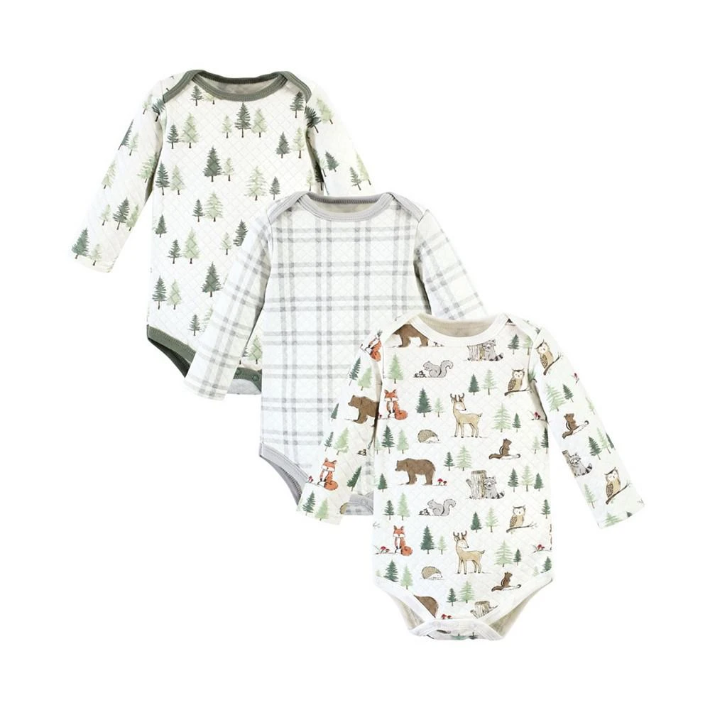 商品Hudson|Baby Boys Quilted Bodysuits, Pack of 3,价格¥128,第1张图片
