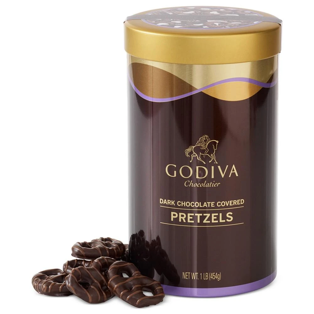 商品Godiva|黑巧克力脆饼锡罐装 454g,价格¥246,第1张图片