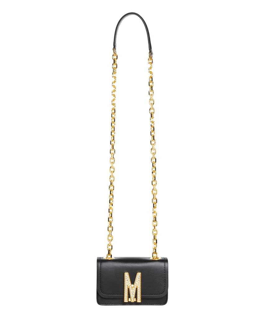 商品Moschino|Moschino Logo Plaque Chained Crossbody Bag,价格¥2982,第3张图片详细描述