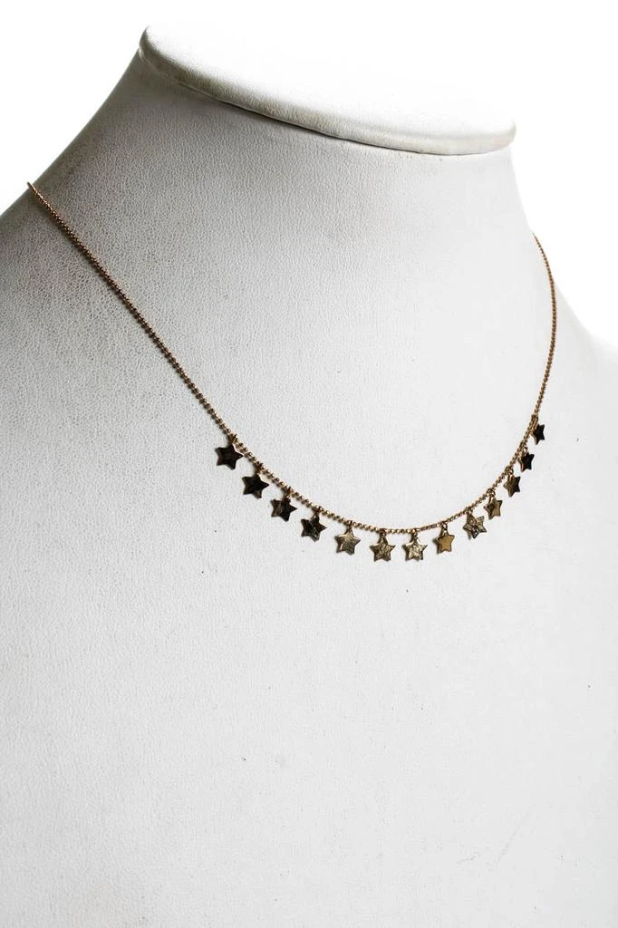 商品[二手商品] Designer|Womens 14KT Yellow Gold Star Chain Necklace 18" 3g,价格¥2892,第3张图片详细描述