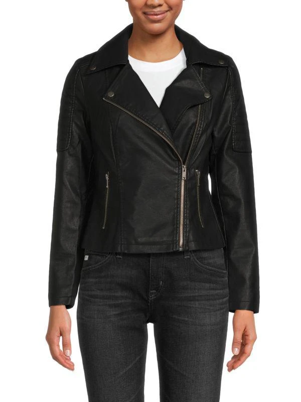 商品Noisy May|Rebel Faux Leather Biker Jacket,价格¥203,第1张图片