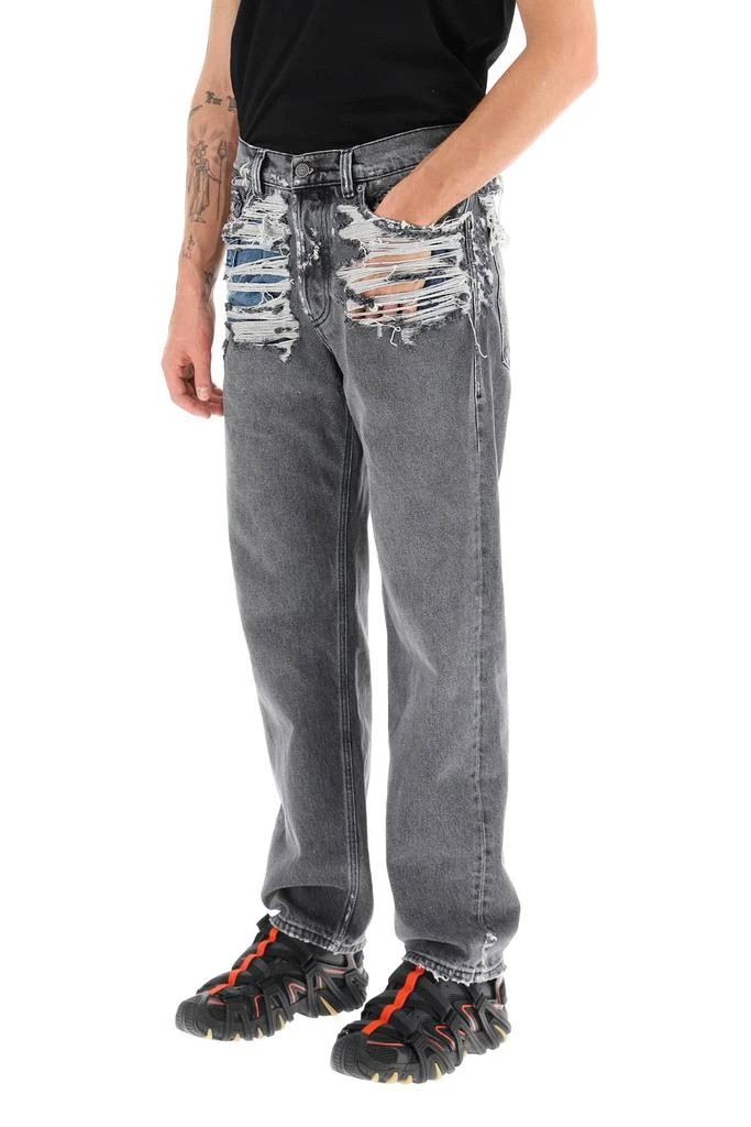 商品Diesel|Diesel Destroyed Effect Straight Leg Jeans,价格¥2420,第4张图片详细描述