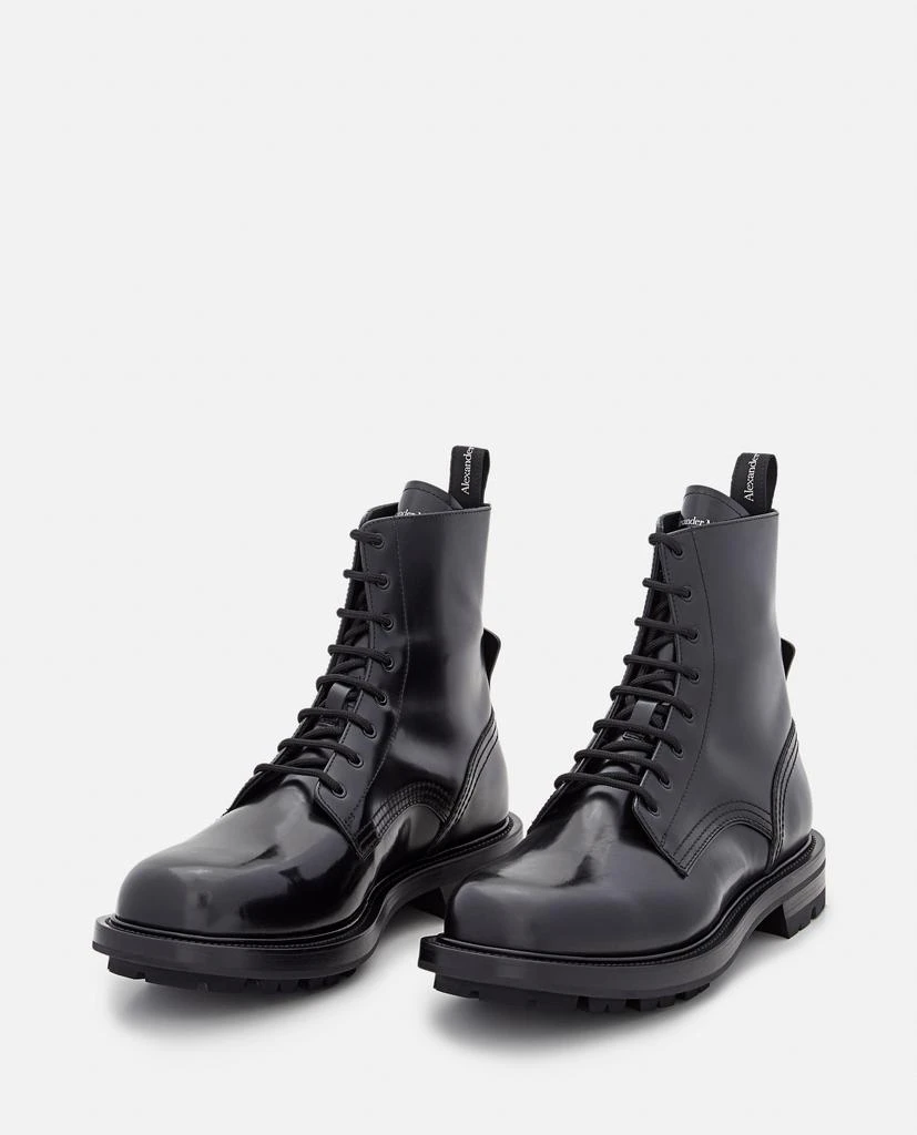 商品Alexander McQueen|LEATHER COMBAT BOOT,价格¥7174,第2张图片详细描述
