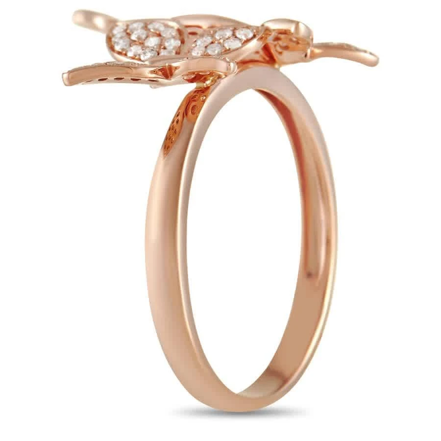 商品LB Exclusive|14K Rose Gold 0.30 ct Diamond Butterfly Ring,价格¥3422,第2张图片详细描述