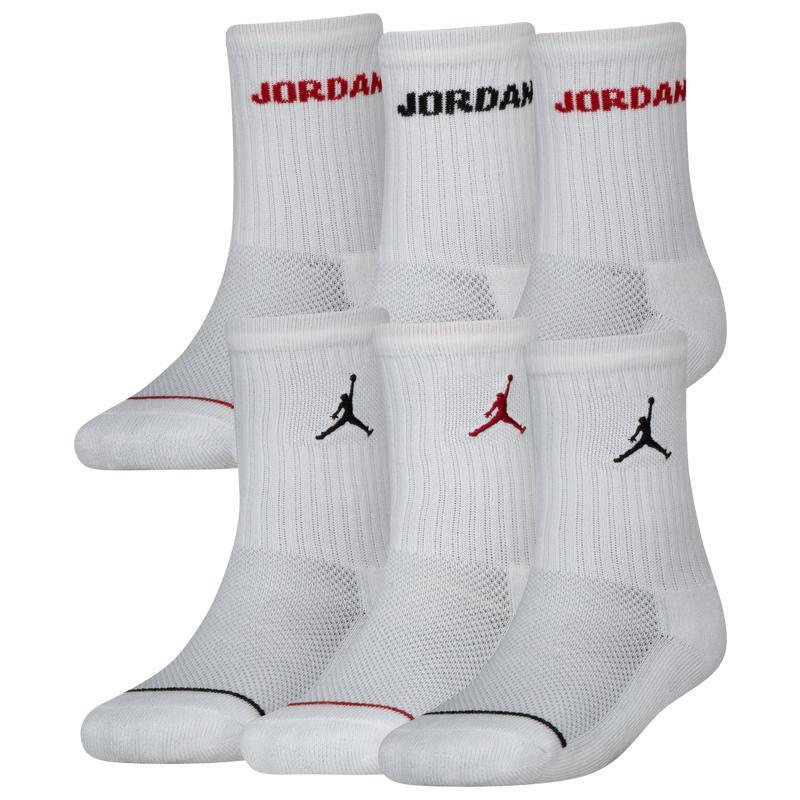 商品Jordan|Jordan Legend Crew 6-Pack Socks - Boys' Grade School,价格¥99,第1张图片