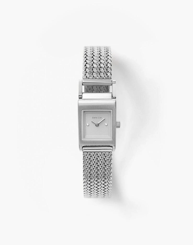 商品Madewell|BREDA Revel Tethered Silver Stainless Steel Mesh Bracelet Watch, 18mm,价格¥1066,第1张图片