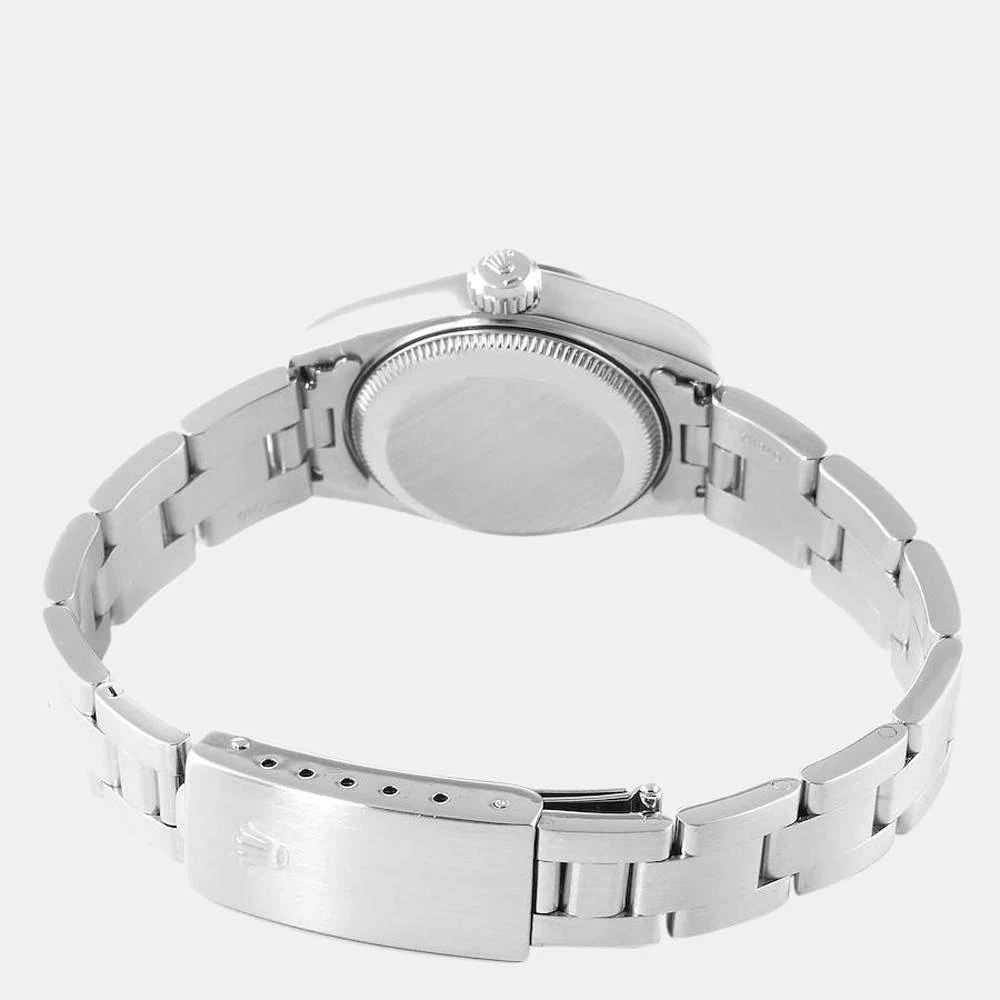 商品[二手商品] Rolex|Rolex Black Stainless Steel Oyster Perpetual Date 69160 Women's Wristwatch 26 mm,价格¥32330,第4张图片详细描述