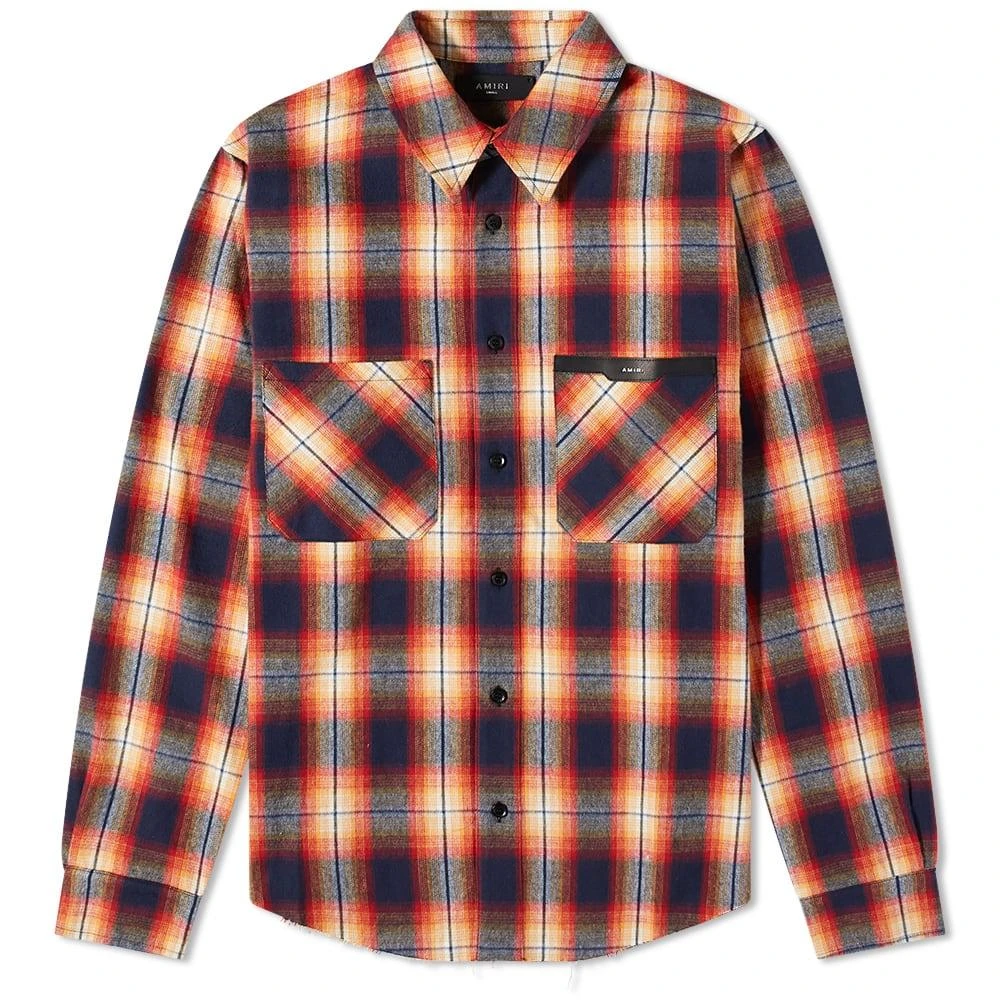 商品AMIRI|AMIRI Logo Flannel Shirt,价格¥3561,第1张图片