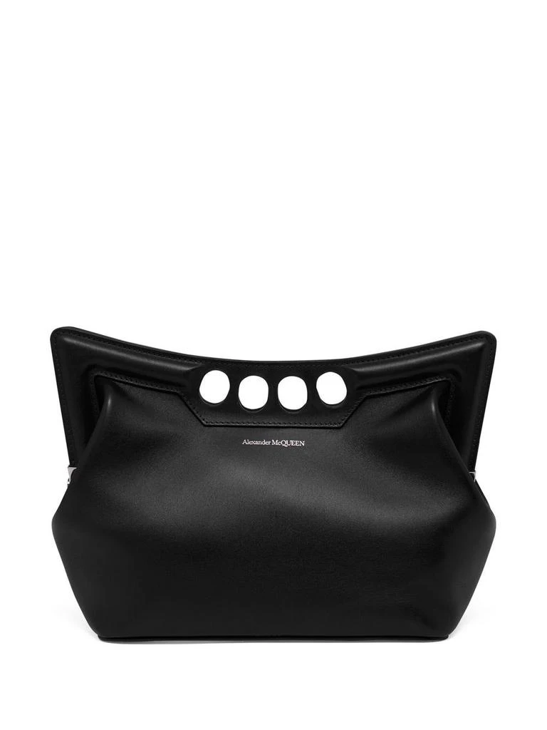 商品Alexander McQueen|ALEXANDER MCQUEEN - The Small Peak Leather Shoulder Bag,价格¥24147,第5张图片详细描述