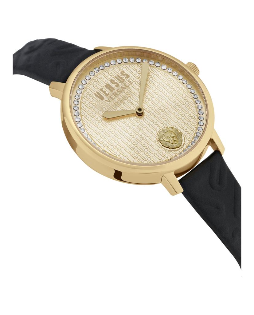 La Villette Crystal Leather Watch商品第3张图片规格展示