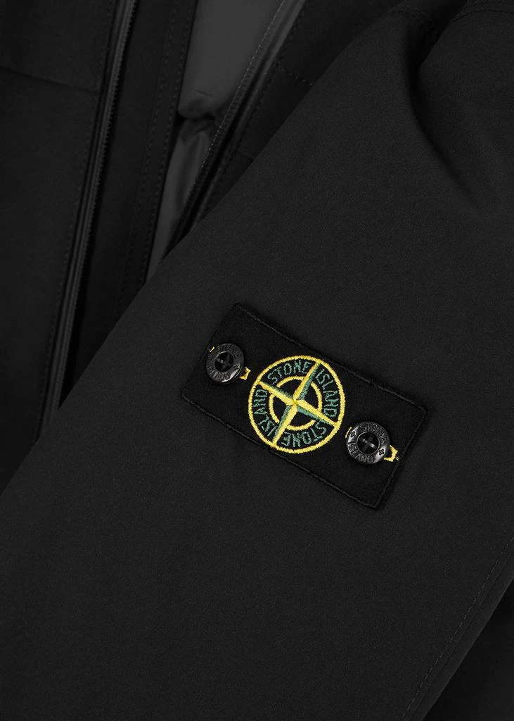 商品Stone Island|KIDS Black hooded softshell jacket (14 years),价格¥3437,第2张图片详细描述