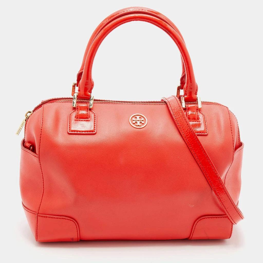 商品[二手商品] Tory Burch|Tory Burch Orange Leather Robinson Middy Satchel,价格¥1007,第1张图片