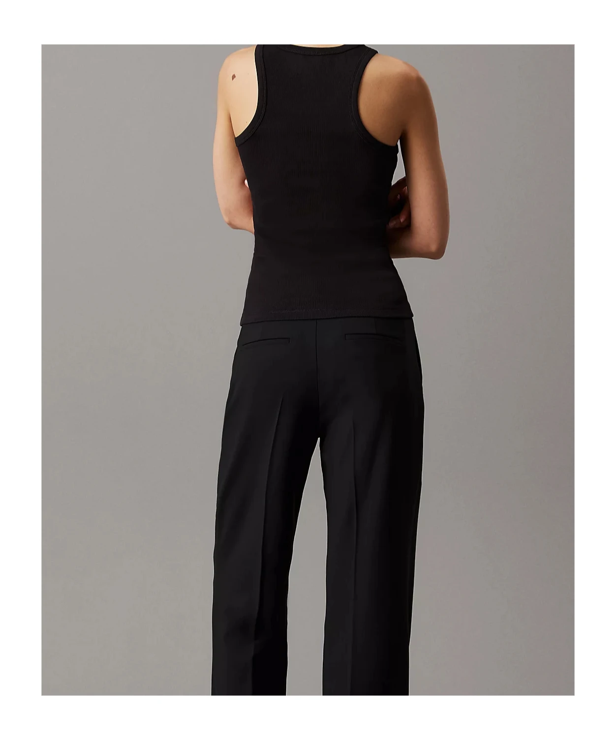 商品Calvin Klein|Calvin Klein 女士背心吊带 K20K208065BEH 黑色,价格¥695,第4张图片详细描述