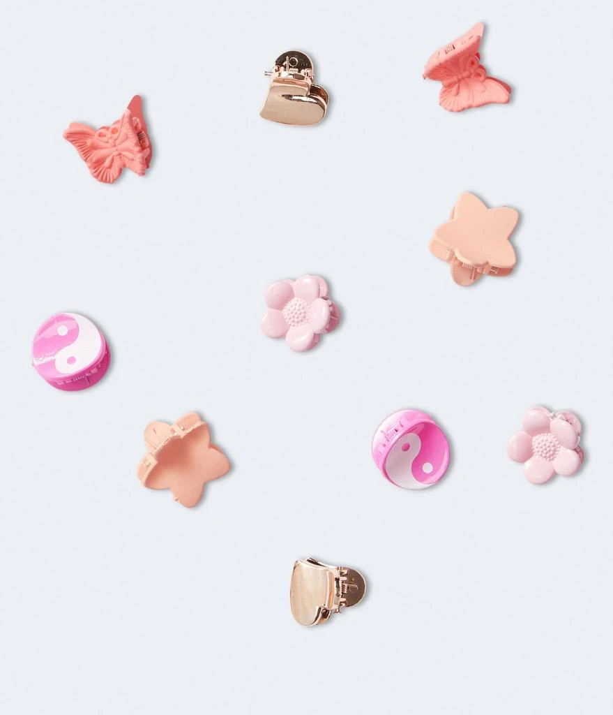 商品Aeropostale|Aeropostale Small Mixed Claw Hair Clip 10-Pack,价格¥52,第1张图片