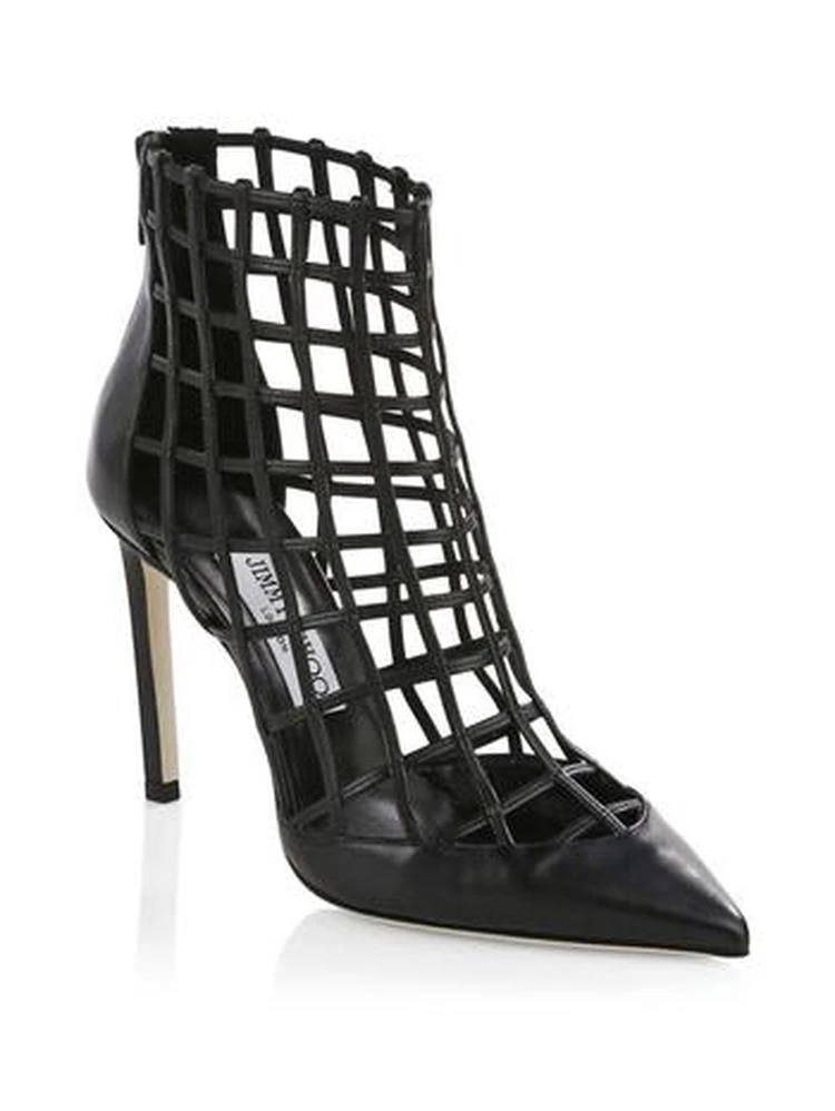 商品Jimmy Choo|Sheldon Leather Cage Heels,价格¥1952,第1张图片