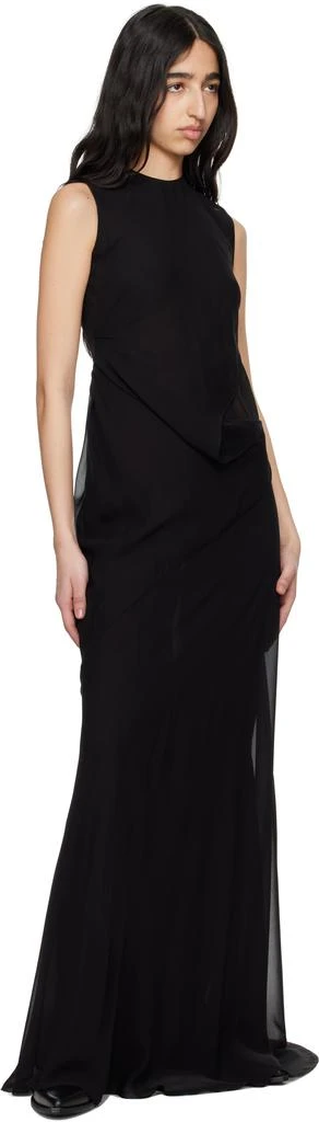 商品ANN DEMEULEMEESTER|黑色 Leah Long Asymmetric 连衣裙,价格¥8724,第4张图片详细描述