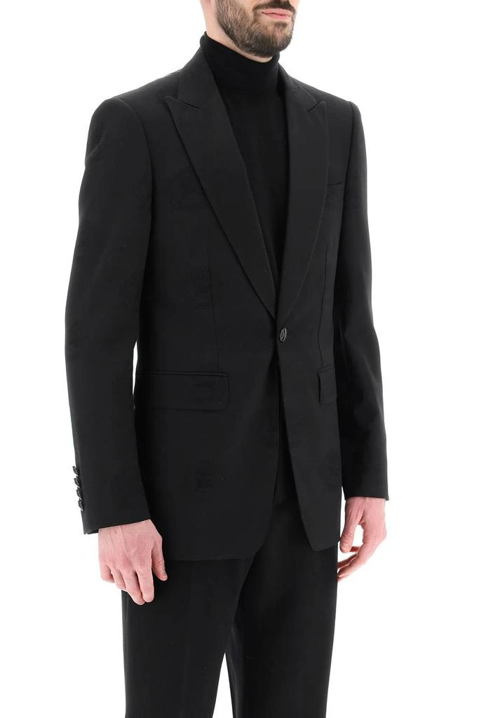 商品Burberry|tuxedo jacket with jacquard details,价格¥7656,第2张图片详细描述