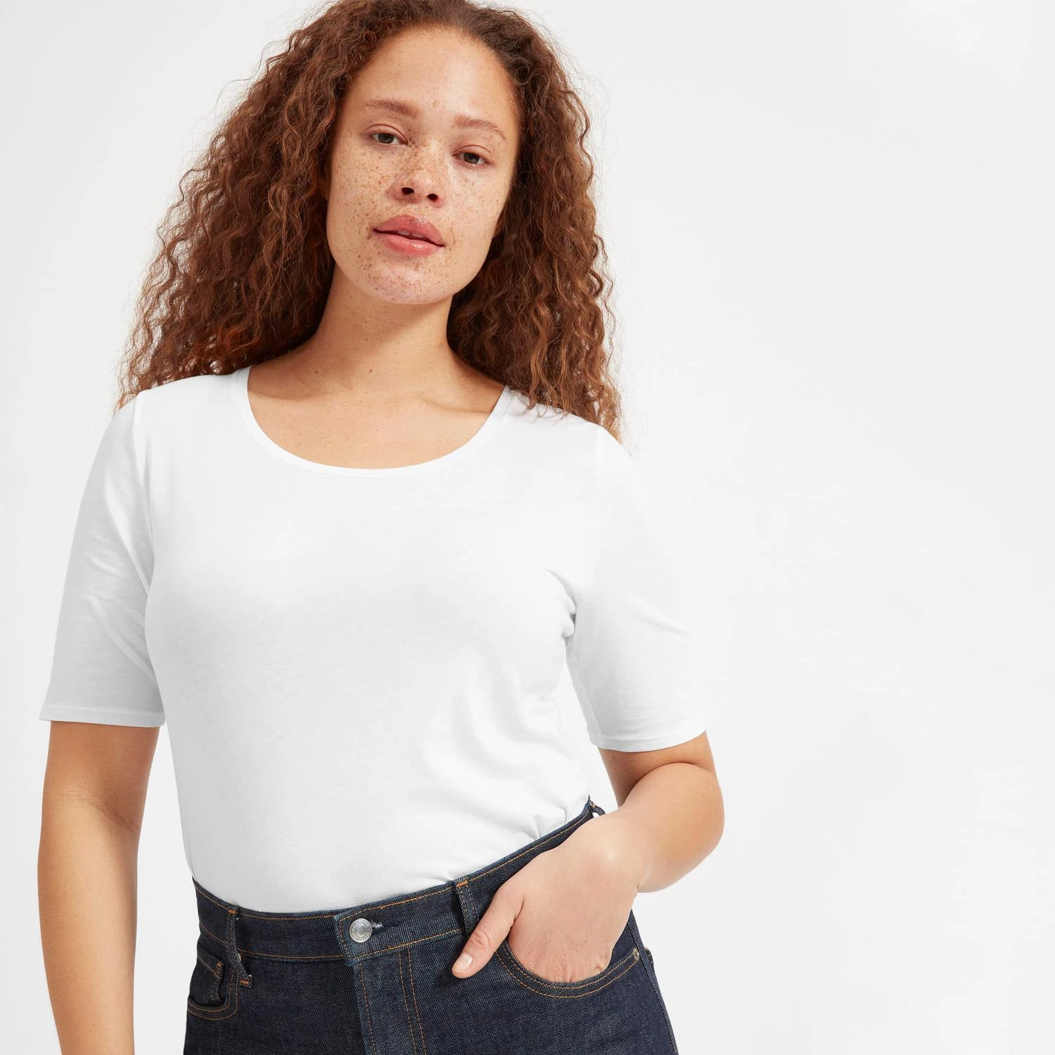 商品Everlane|比马棉修身中袖T恤,价格¥221,第1张图片