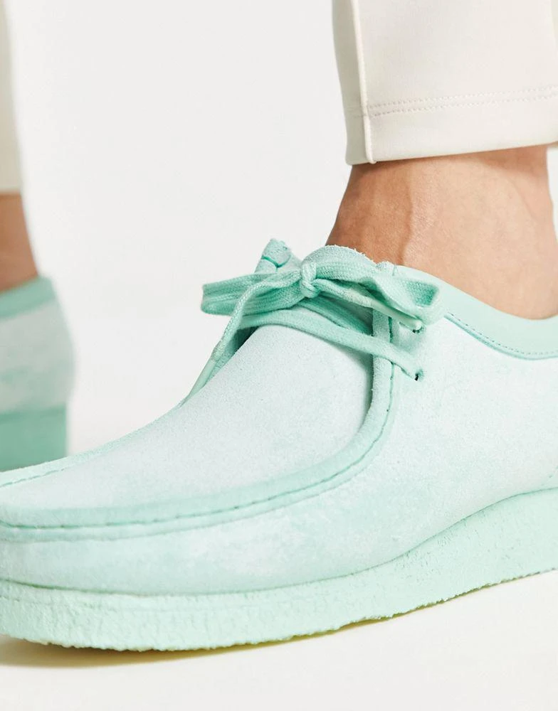 商品Clarks|Clarks Originals wallabee shoes in mint suede,价格¥691,第3张图片详细描述