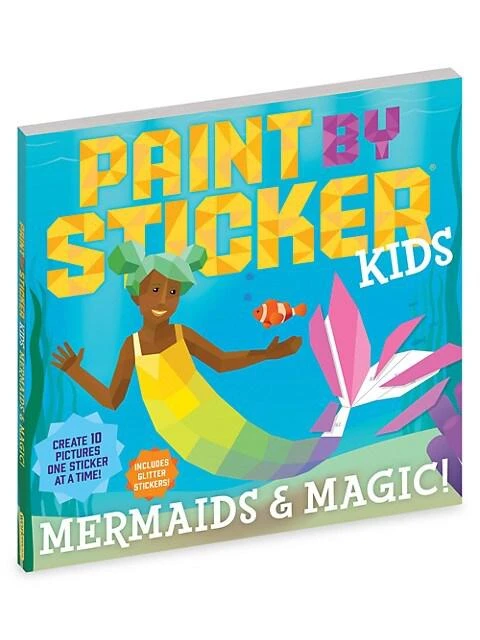 商品Workman Publishing|Paint By Sticker Kids: Mermaids & Magic! Book,价格¥104,第1张图片