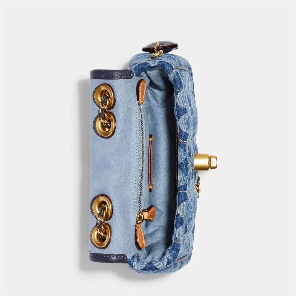商品Coach|Coach Women's Signature Quilted Pillow Madison Shoulder Bag 18 - Indigo Midnight Navy Multi,价格¥3746,第4张图片详细描述