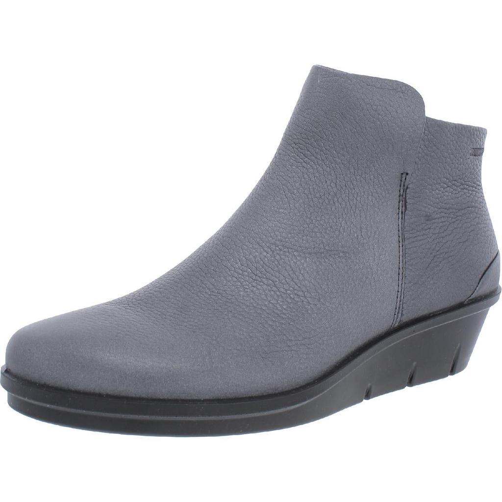 商品ECCO|ECCO Womens Leather Ankle Wedge Boots,价格¥339,第1张图片