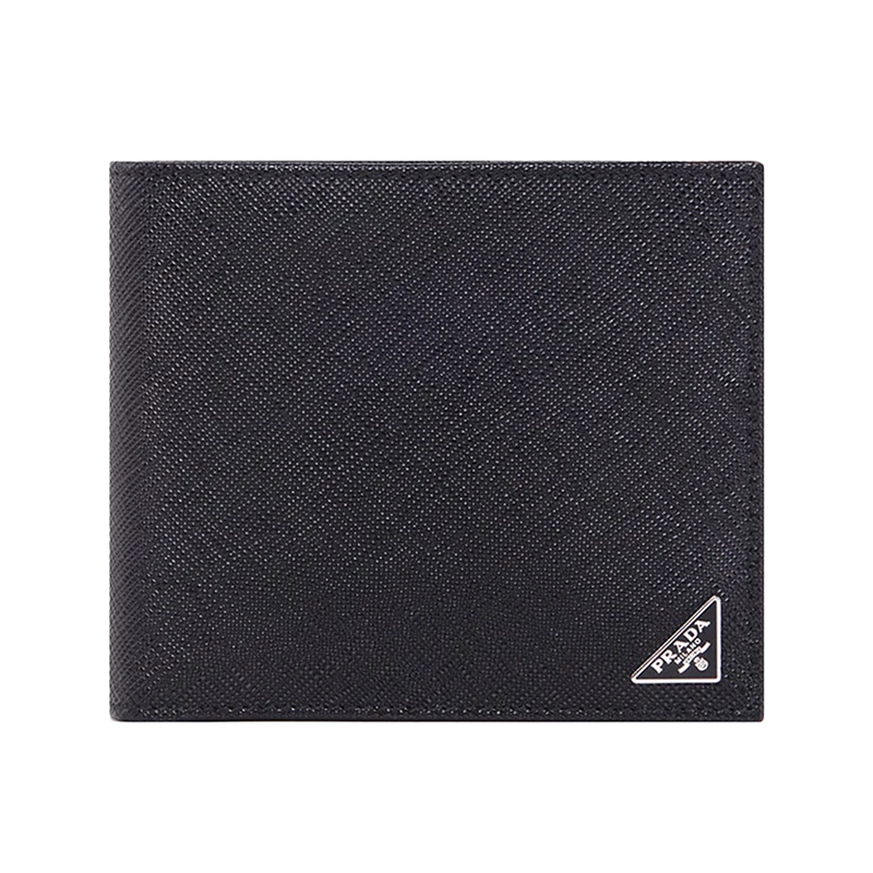 PRADA 黑色男士短款钱夹 2MO513-QHH-F0002 商品