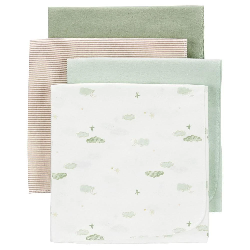 商品Carter's|Baby Boys or Baby Girls Receiving Blankets, Pack of 4,价格¥235,第1张图片