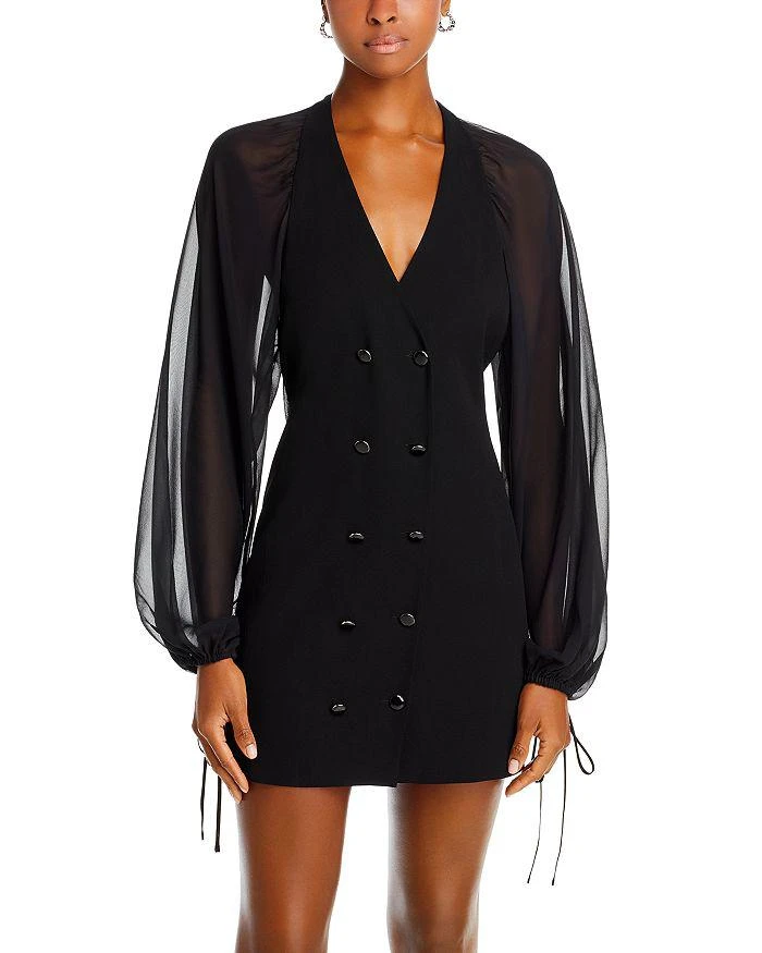 商品FRAME|Sheer Sleeve Blazer Dress,价格¥6010,第1张图片详细描述