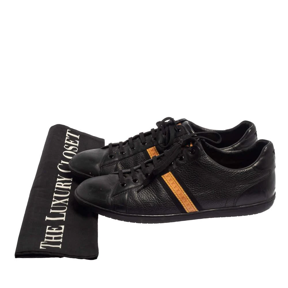 Louis Vuitton Black  Leather Low Top Sneakers Size 45 商品